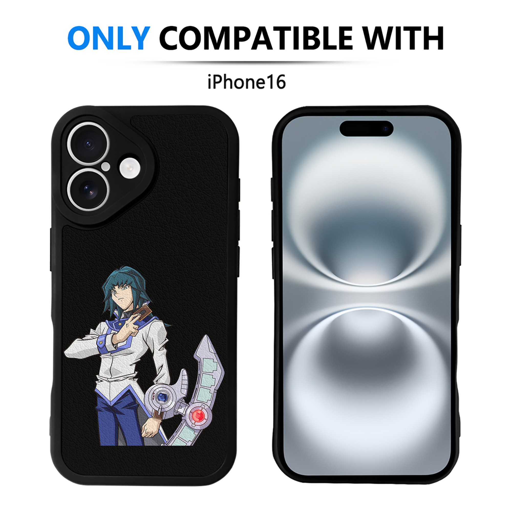 遊☆戯☆王 Yu-Gi-Oh! 【iPhone 16シリーズ対応】シリコンスマホケース（レザー調） 材質：シリコン